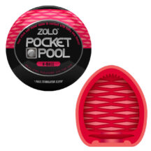 Эластичный мастурбатор Zolo Pocket Pool 8 Ball, белый