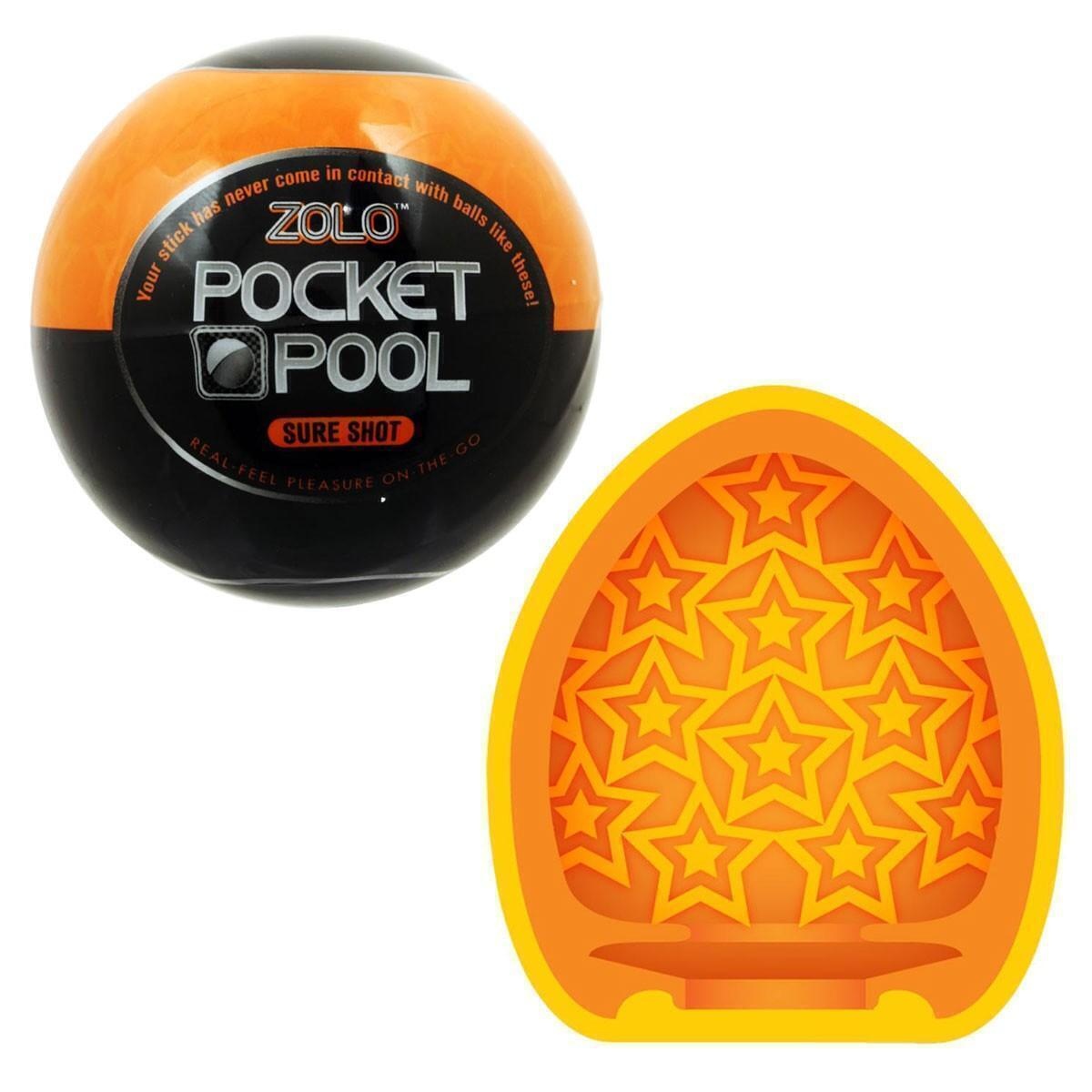 Эластичный мастурбатор Zolo Pocket Pool Sure Shot, белый