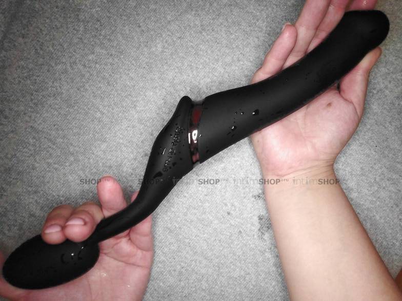 Страпон с вибрацией Strap-on-me 3 мотора M, чёрный 6013953 - Strap-on-me - Безремневые/Двойные страпоны - Купить