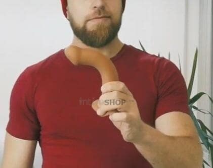 Фаллоимитатор с фиксацией формы Strap-on-me Dual Density S 17 см на присоске, телесный 6013090 - Strap-on-me - Для страпонов с кольцом - Купить