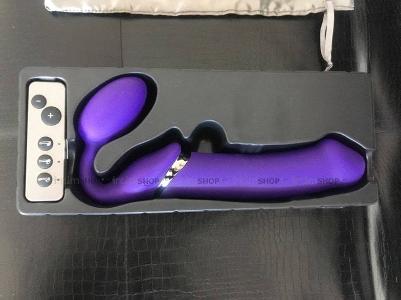 Страпон с вибрацией Strap-on-me 3 мотора XL, фиолетовый 6013946 - Strap-on-me - Безремневые/Двойные страпоны - Купить