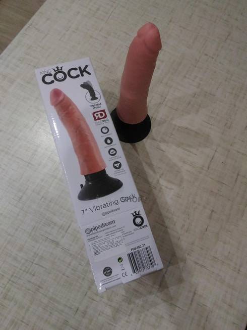 Фаллоимитатор Pipedream на присоске с мошонкой King Cock Plus Triple Density, 17,7 см, телесный 5726-21 PD - PipeDream - Реалистичные фаллоимитаторы - Купить