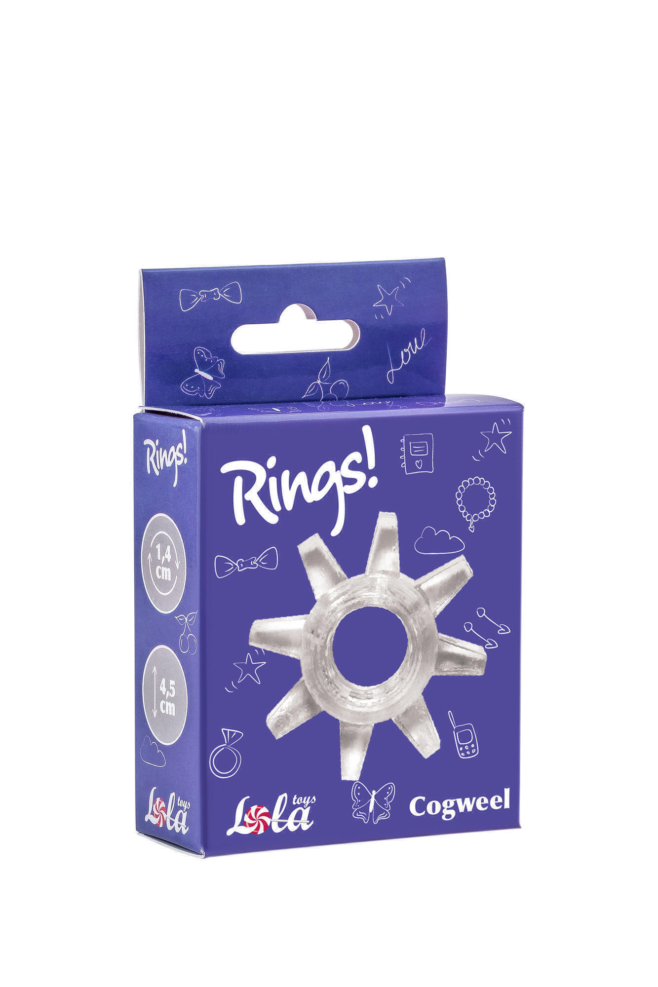 Эрекционное кольцо Lola Games Rings Cogweel, бесцветный