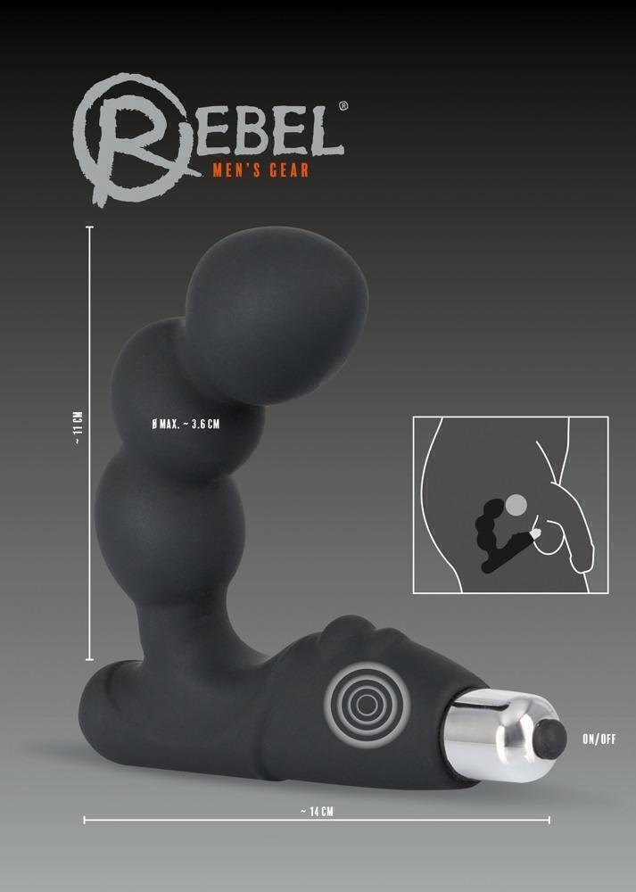 Стимулятор простаты с вибрацией Rebel Bead-shaped Prostate Stimulator 