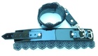 Изысканные наручники с чёрным кружевом BDSM Light