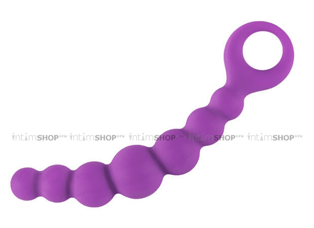 фото Анальная цепочка Adrien Lastic Bubble Chain, фиолетовая