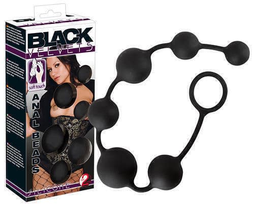 Black anal beads