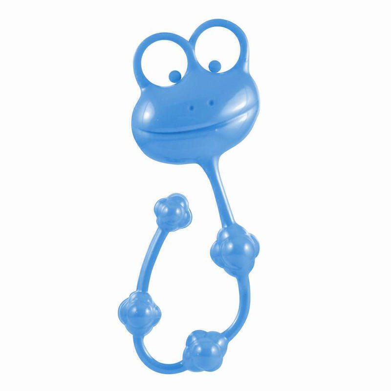 Анальная цепочка LoveToys Frog Anal Beads, голубая