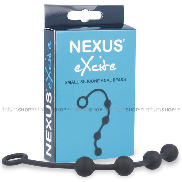 Анальная цепочка NEXUS Excite Anal Beads, черная - фото 2