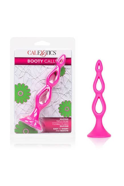 Анальная елочка Booty Call® Silicone Triple Probe, розовый от IntimShop