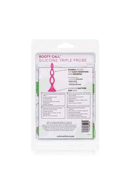 Анальная елочка Booty Call® Silicone Triple Probe, розовый от IntimShop