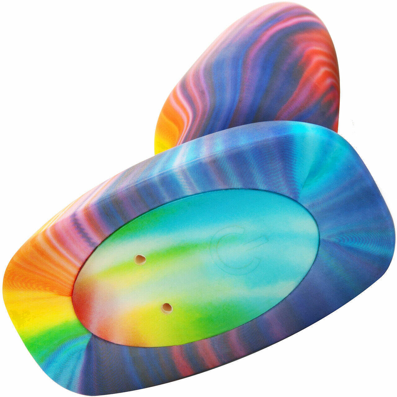 Анальная пробка с эффектом римминга и пультом ДУ в наборе Peace & Love Tie-Dye b-Vibe, разноцветный