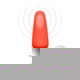 Анальная римминг-пробка b-Vibe Rimming 2 с пультом ДУ, оранжевая