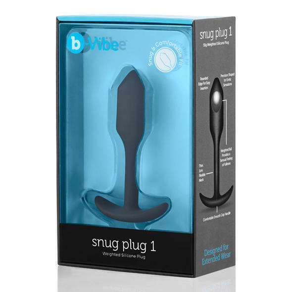 Анальная пробка b-Vibe Snug Plug 1, черная