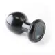 Анальная пробка большого размера Doc Johnson Round Butt Plug L, черная