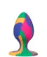 Анальная пробка CalExotics Cheeky Tie-Dye M, разноцветная