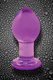 Анальная пробка NS Novelties Crystal Plug средняя из стекла, фиолетовая