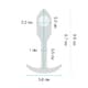 Анальная пробка для ношения b-Vibe Snug Plug 1 с переменным центром тяжести, голубая