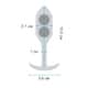 Анальная пробка для ношения b-Vibe Snug Plug 2 с переменным центром тяжести, оранжевая