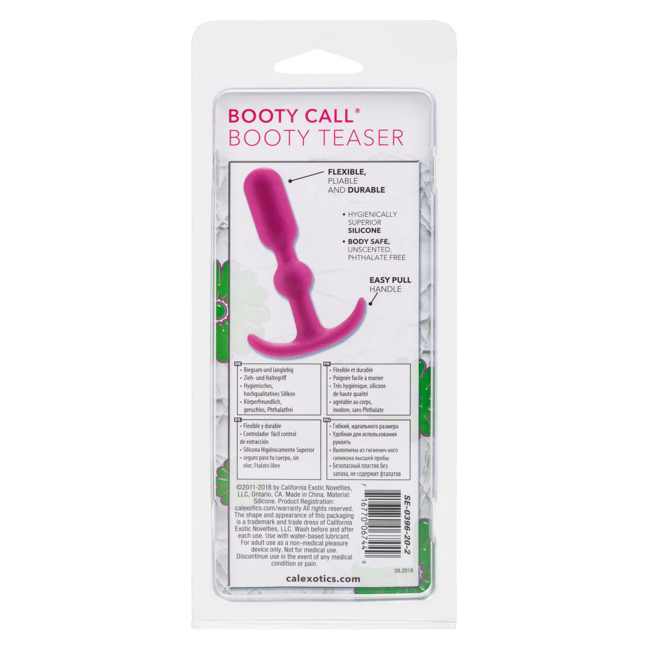 Анальная пробка для ношения Calexotics Booty Call® Booty Teaser, розовый