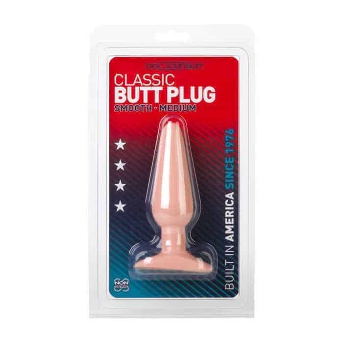 Анальная пробка Doc Johnson Classic Butt Plug Smooth M, телесная