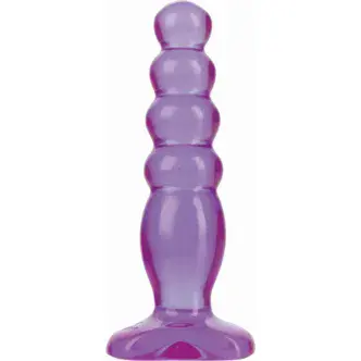 Анальная ёлочка Doc Johnson Crystal Jellies Delight, фиолетовый