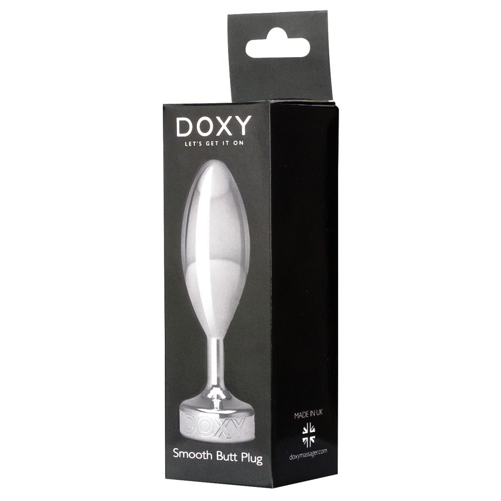 Анальная пробка Doxy Smooth, серебристая