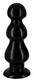 Анальная пробка-ёлочка XR Brands Master Series Three Bumps For Your Rump, черная
