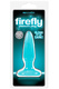 Анальная пробка NS Novelties Firefly Pleasure Plug светящаяся в темноте, голубая