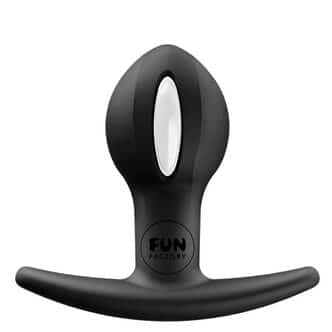 Анальная пробка Fun Factory B Ball Uno со смещенным центром тяжести, чёрная