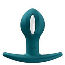 Анальная пробка Fun Factory B Ball Uno со смещенным центром тяжести, тёмно-зелёная