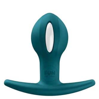 Анальная пробка Fun Factory B Ball Uno со смещенным центром тяжести, тёмно-зелёная