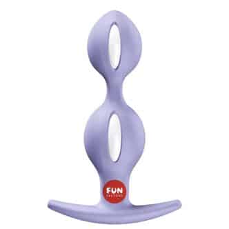 Анальная пробка Fun Factory B Balls Duo со смещенным центром тяжести, сиреневая