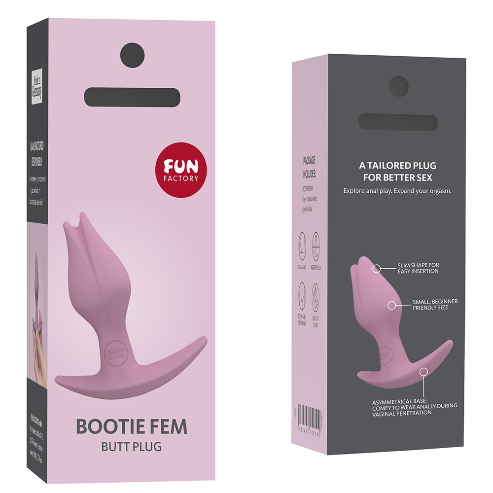 Анальная пробка Fun Factory Bootie Fem, розовая