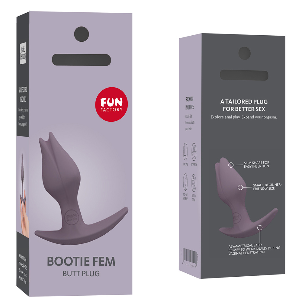 Анальная пробка Fun Factory Bootie Fem, серая