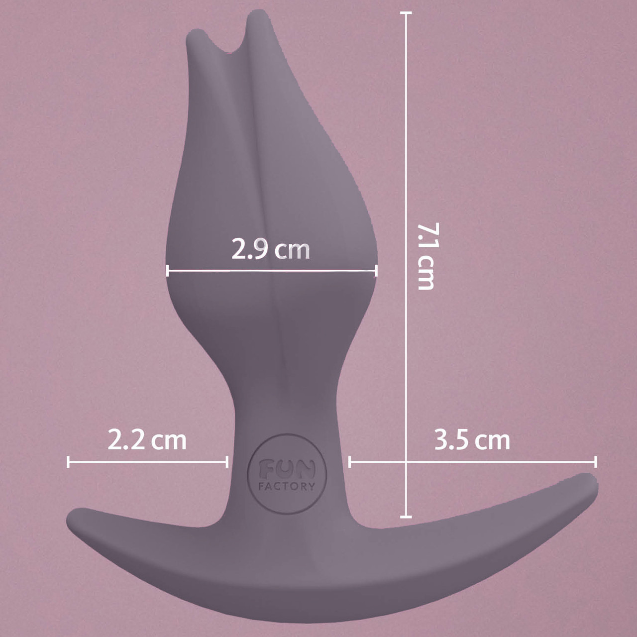Анальная пробка Fun Factory Bootie Fem, серая