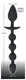 Анальная пробка и шарики Black Velvets Plug & Bead