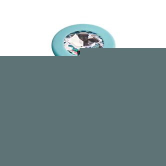 Анальная пробка Le Frivole Core Gamma M, голубая с бесцветным кристаллом