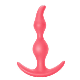 Анальная пробка Lola Toys First Time Bent Anal Plug, розовая