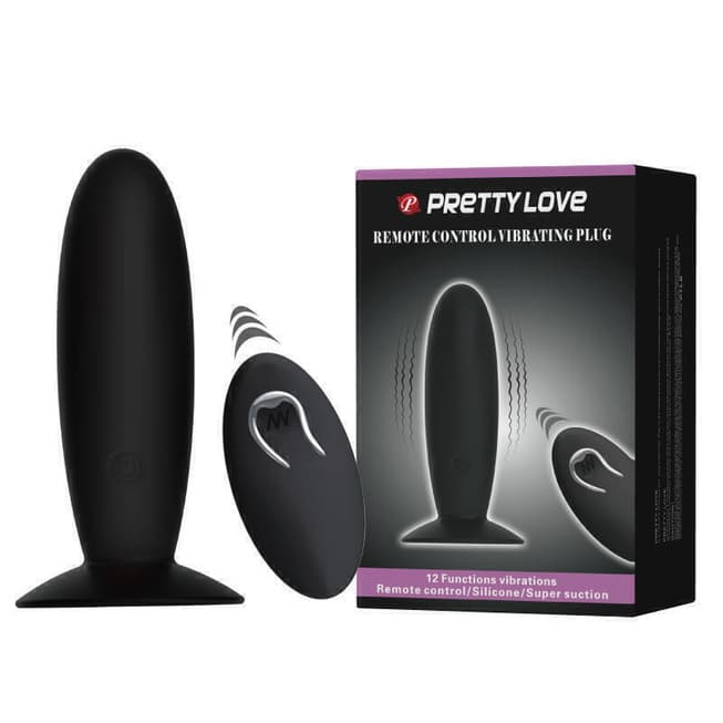 Анальная Пробка с Вибрацией и пультом ДУ Pretty Love Remonte Control Vibrating Plug черный - фото 2