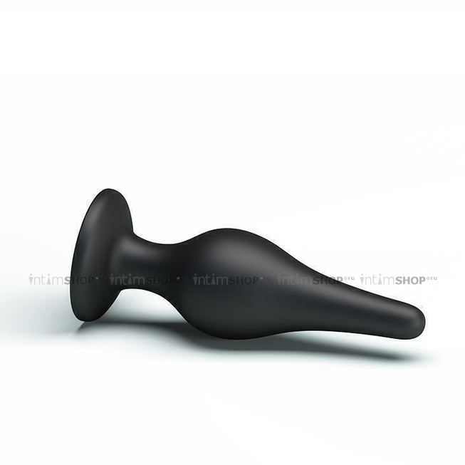 Анальная пробка Pretty Love Sensitive Prostate Plug на присоске среднего размера, черная - фото 3