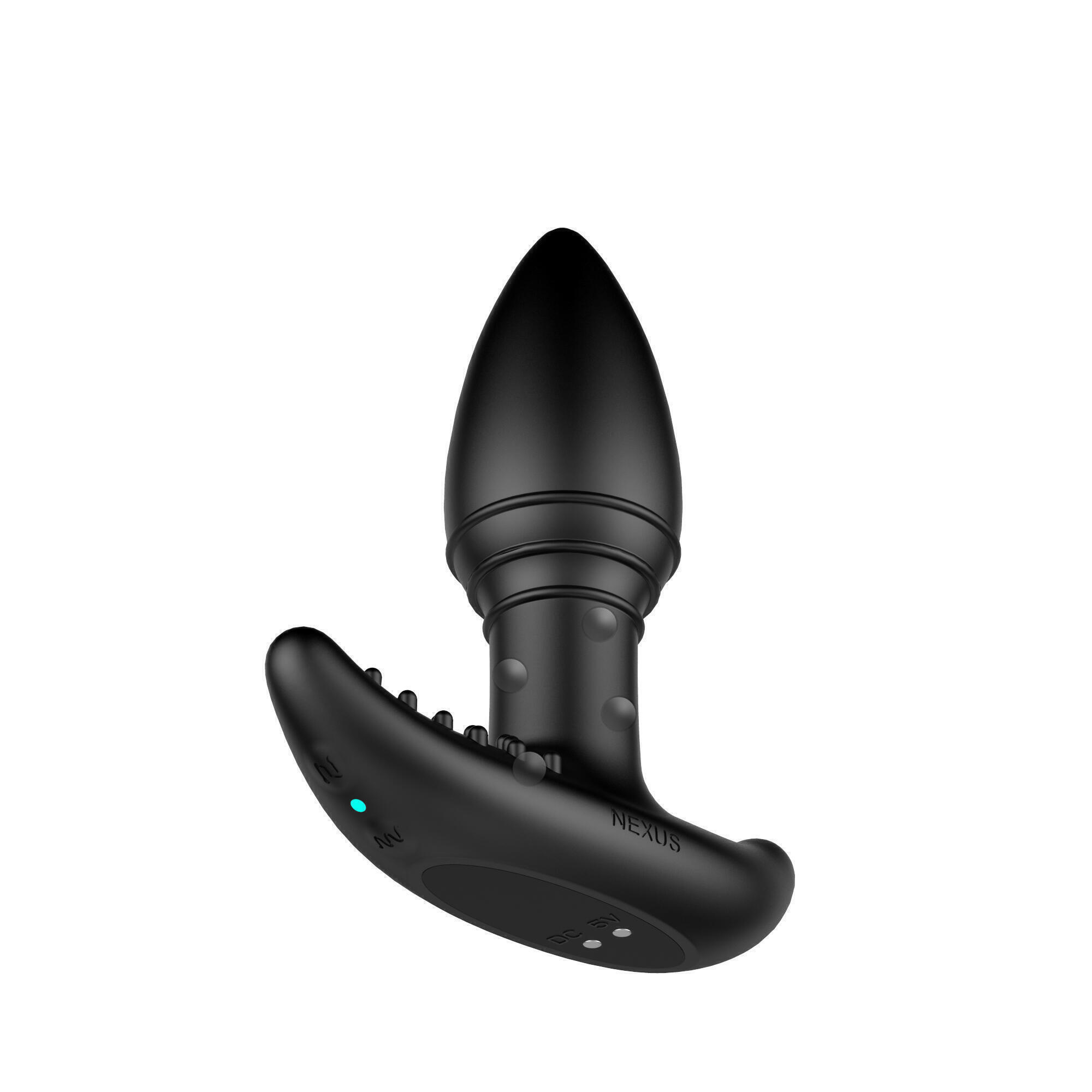 Анальная вибропробка с риммингом Nexus B Stroker и пультом ДУ, черная