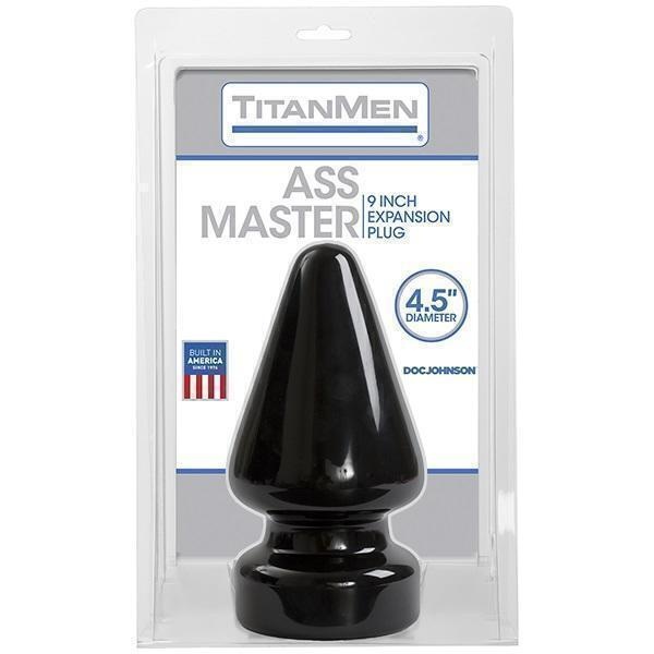 Анальная пробка Doc Johnson TitanMen® Tools  Butt Plug 4.5" Diameter Ass Master, черная