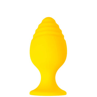 Анальная пробка ToDo by Toyfa Riffle 7.5 см, желтая