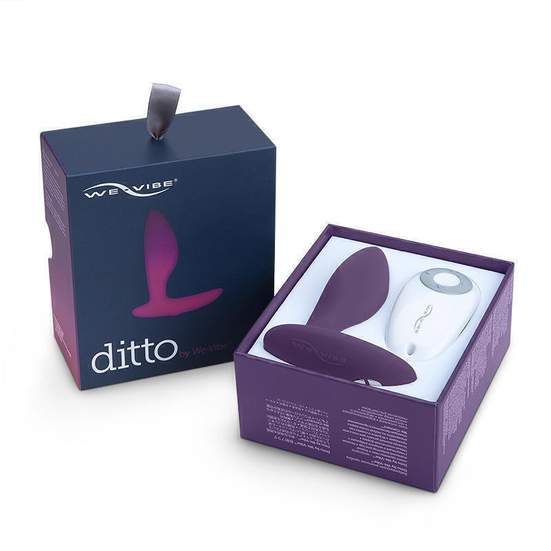 Анальная вибропробка We-Vibe Ditto с пультом ДУ, фиолетовая