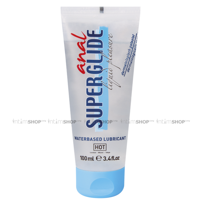 фото Анальная смазка на водной основе Hot Superglide Anal, 100 мл
