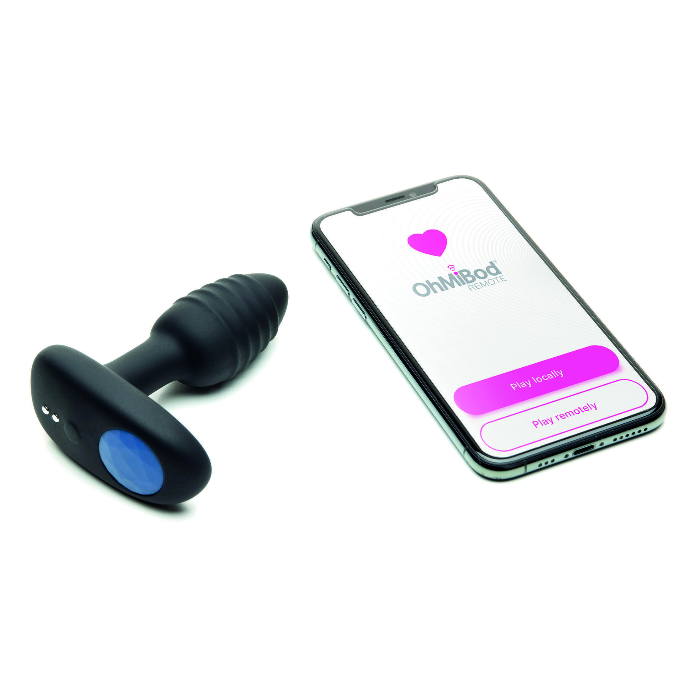 Анальная вибропробка Kiiroo OhMiBod Lumen, черный