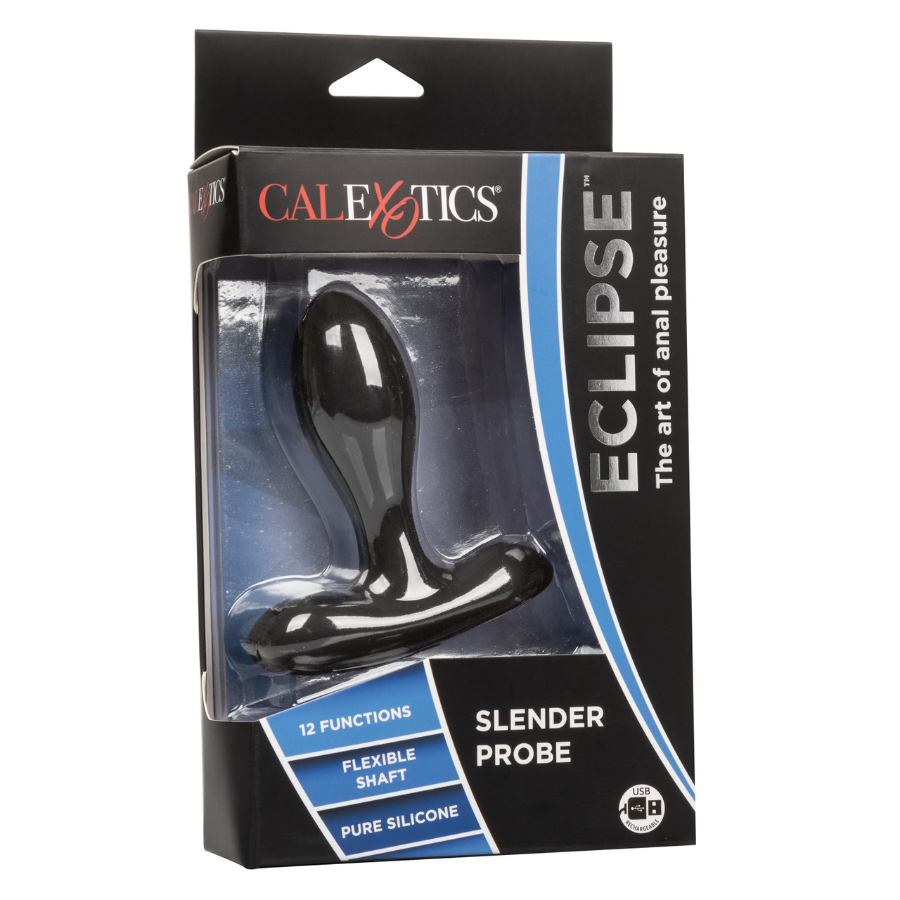 Анальная вибропробка CalExotics Eclipse Slender, черная