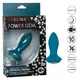 Анальная вибропробка CalExotics Power Gem Petite, голубая с разноцветным кристаллом