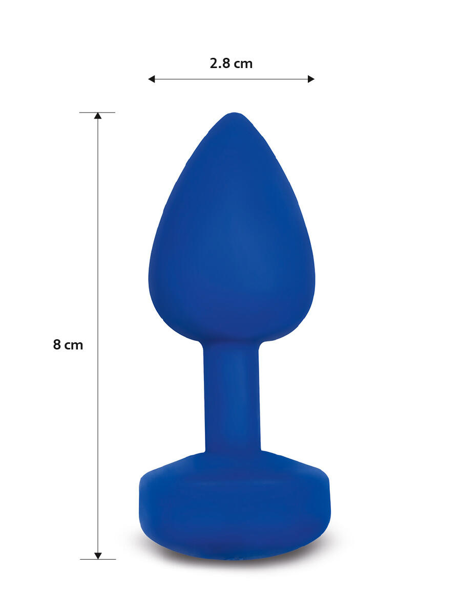 Анальная вибропробка Gvibe GPlug S, синяя
